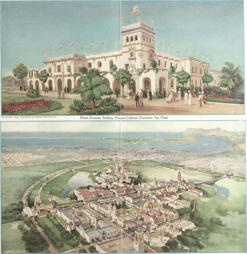 An illustration from How to See California and its Expositions in 1915, 1515, leaf 2