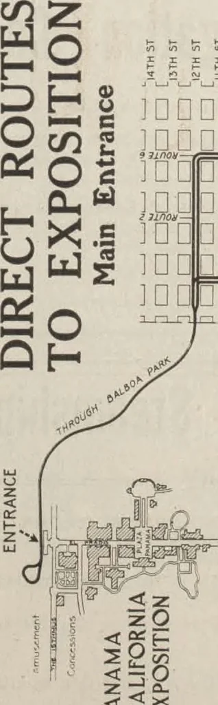 An illustration from San Diego Official Time Tables Interurban Steamship Railroad, 1915, leaf 12