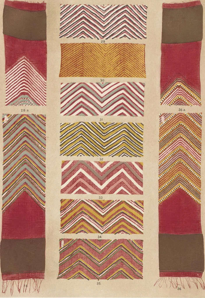 An illustration from Illustrations of the textile manufactures of India, 1881, leaf 16