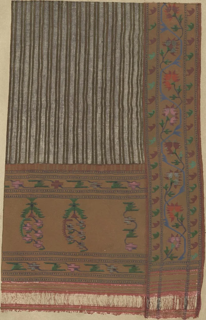 An illustration from Illustrations of the textile manufactures of India, 1881, leaf 22