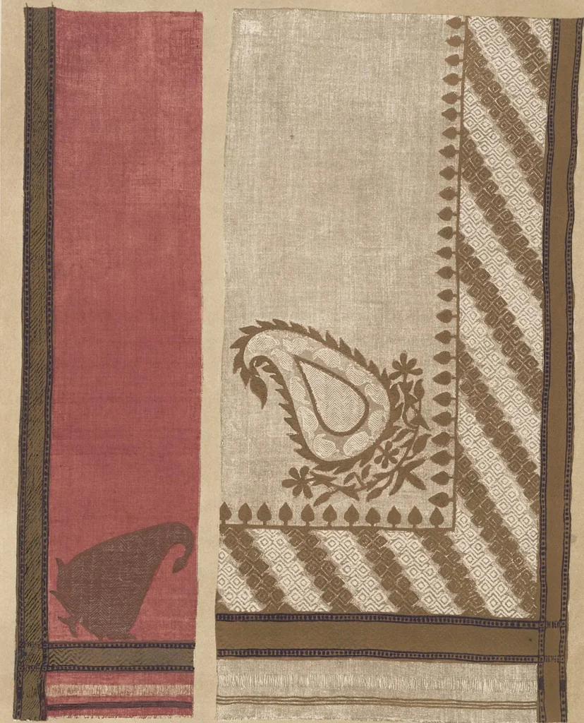 An illustration from Illustrations of the textile manufactures of India, 1881, leaf 8