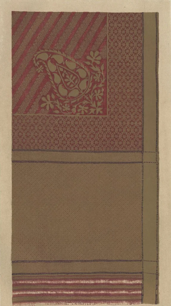 An illustration from Illustrations of the textile manufactures of India, 1881, leaf 80