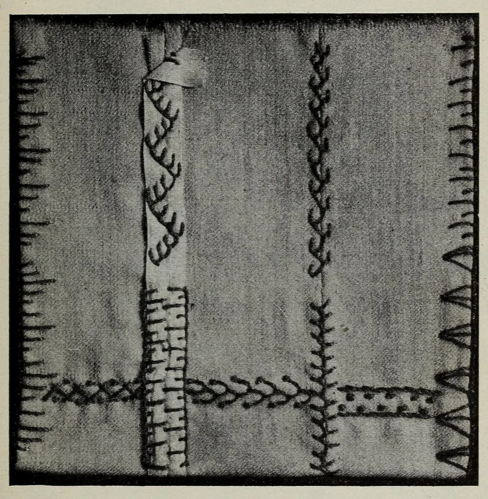 An illustration from Textiles and clothing, by Kate Heintz Watson, 1914, leaf 147