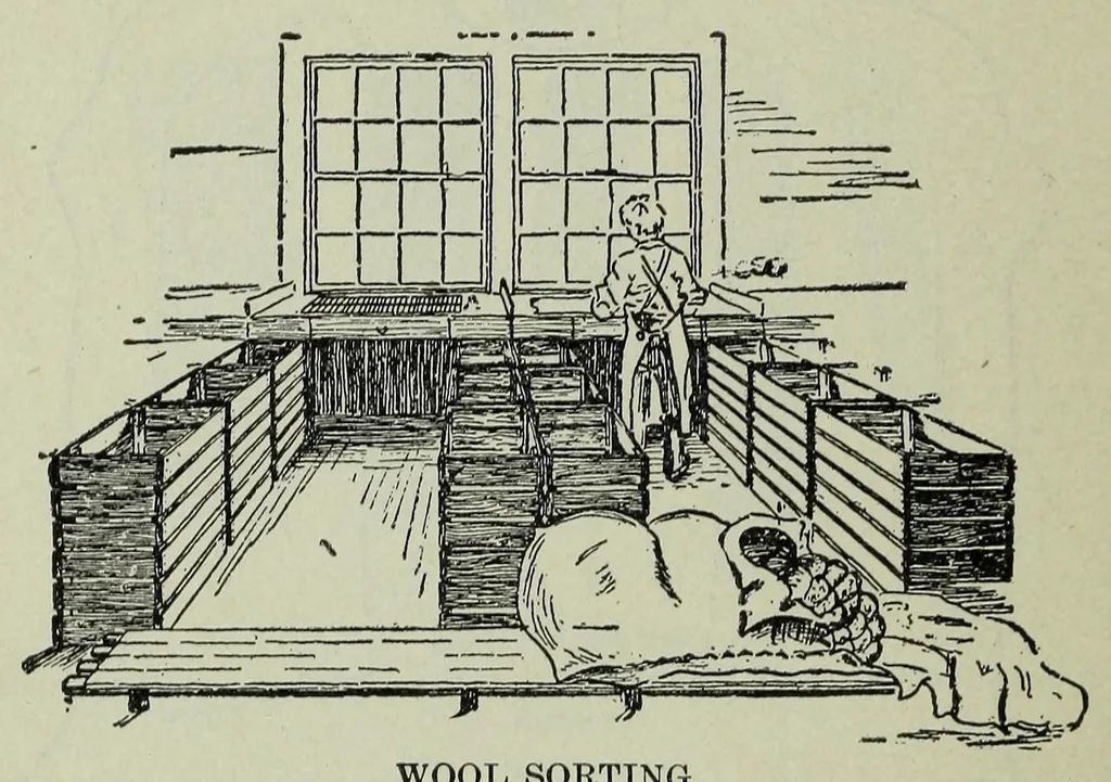 An illustration from Textiles and clothing, by Kate Heintz Watson, 1914, leaf 52