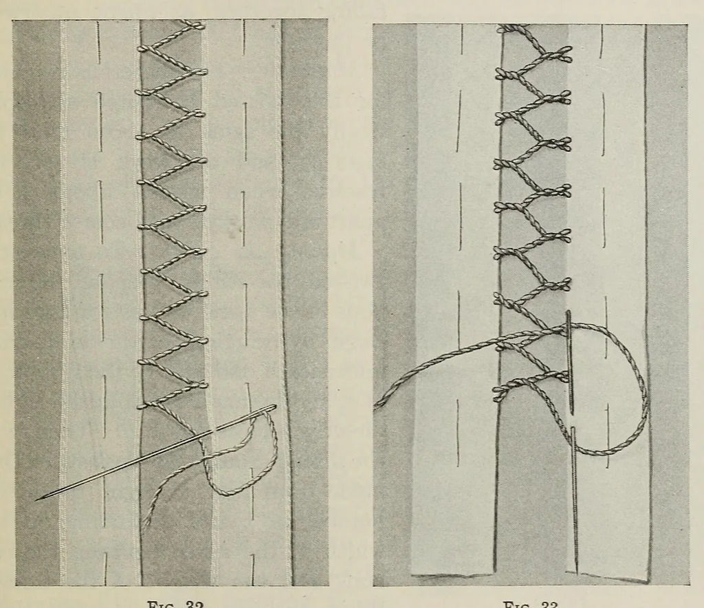 An illustration from Embroidery and decorative stitches, 1916, leaf 39
