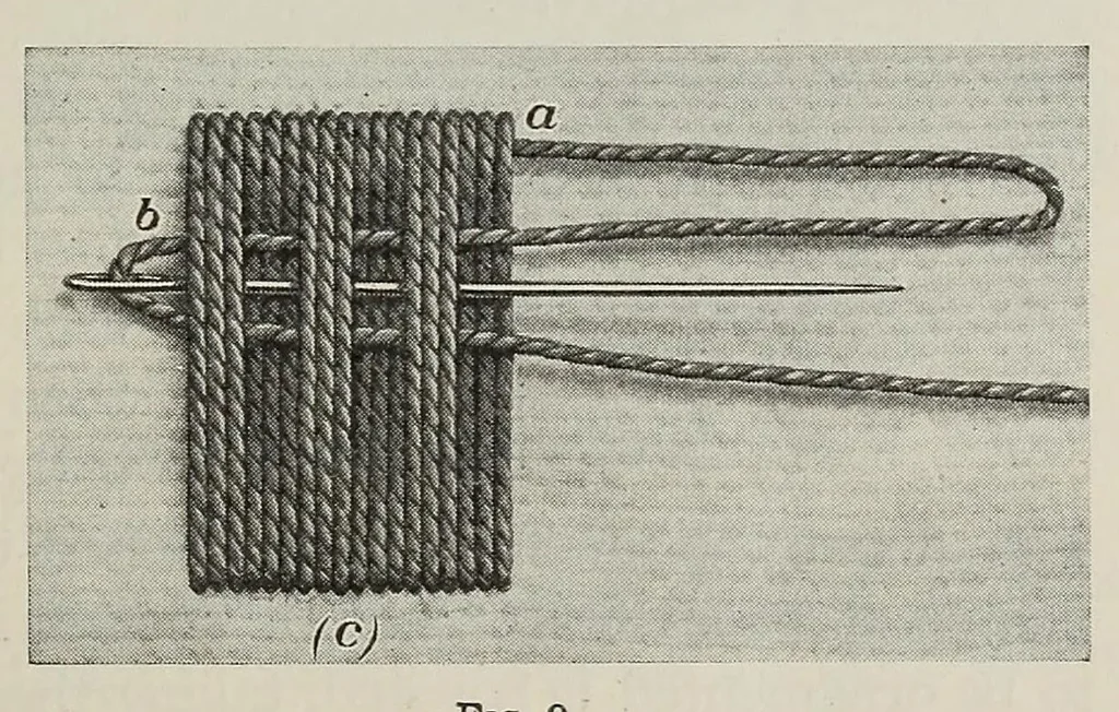 An illustration from Embroidery and decorative stitches, 1916, leaf 59