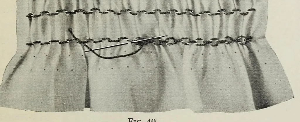 An illustration from Embroidery and decorative stitches, 1916, leaf 89