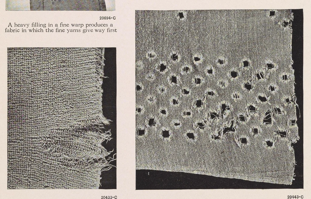An illustration from Some things to remember in judging fabrics, 1929, leaf 2