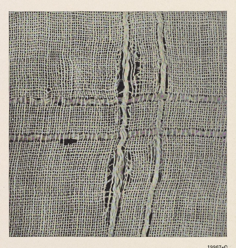 An illustration from Some things to remember in judging fabrics, 1929, leaf 2