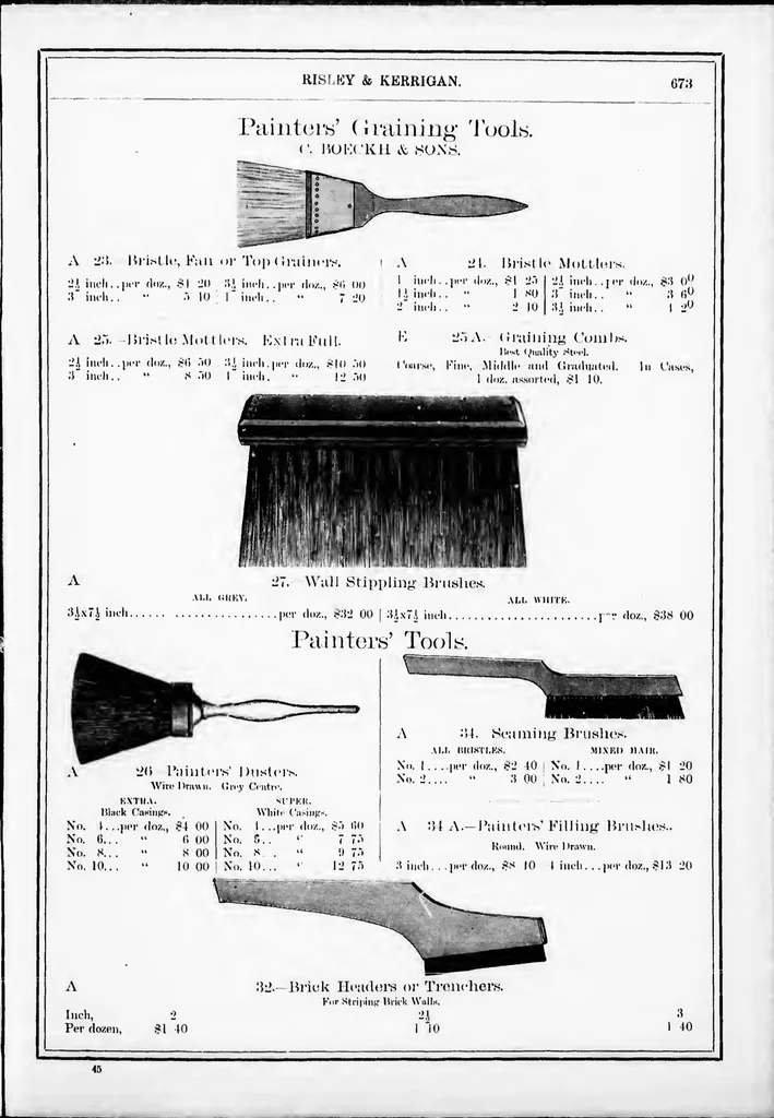 An illustration from C. Boeckh & Sons Brushes : 1886, 1886, leaf 5