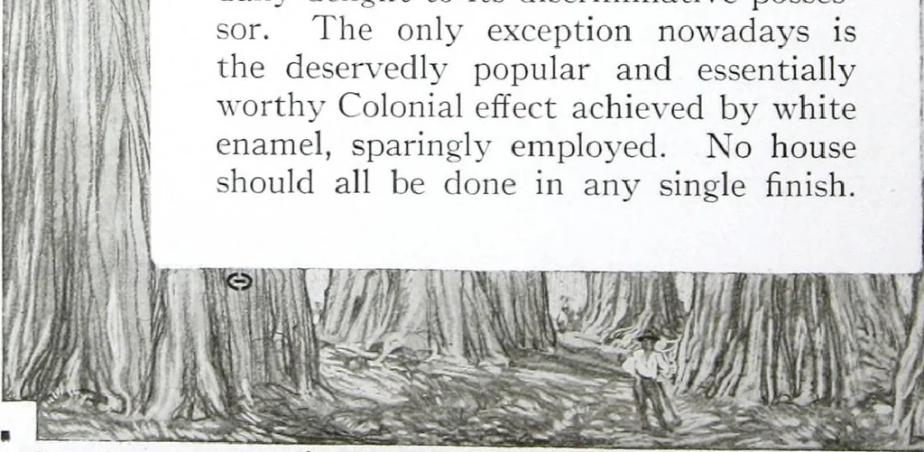 An illustration from California Redwood "nature's lumber masterpiece", 1916, leaf 21