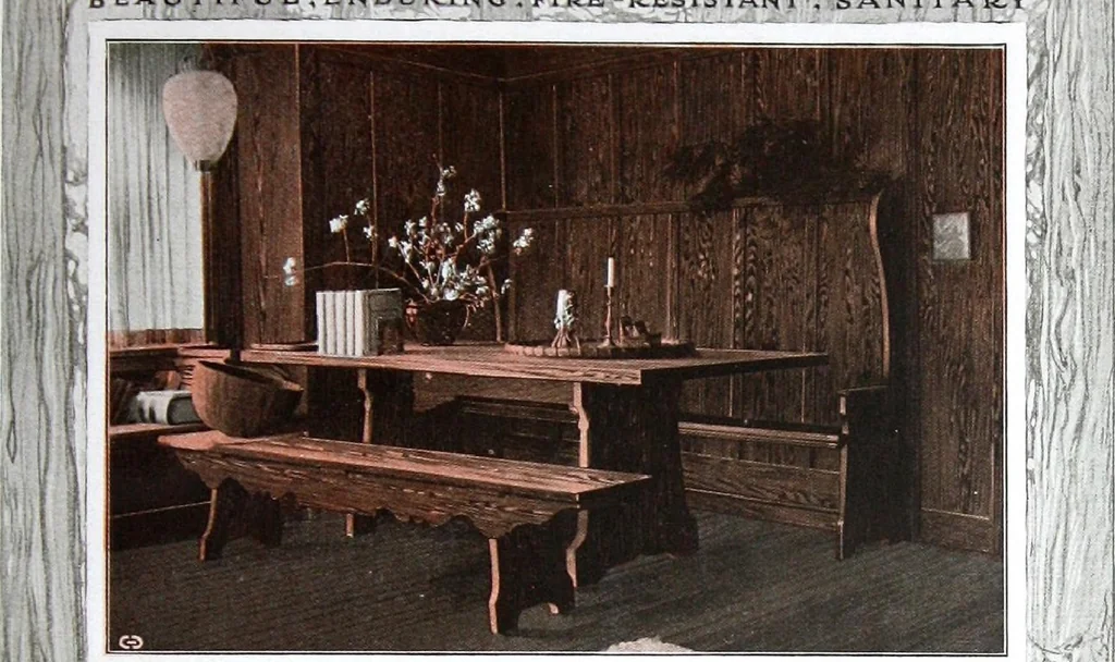 An illustration from California Redwood "nature's lumber masterpiece", 1916, leaf 46