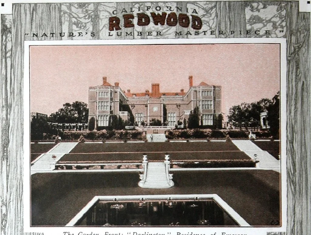 An illustration from California Redwood "nature's lumber masterpiece", 1916, leaf 9