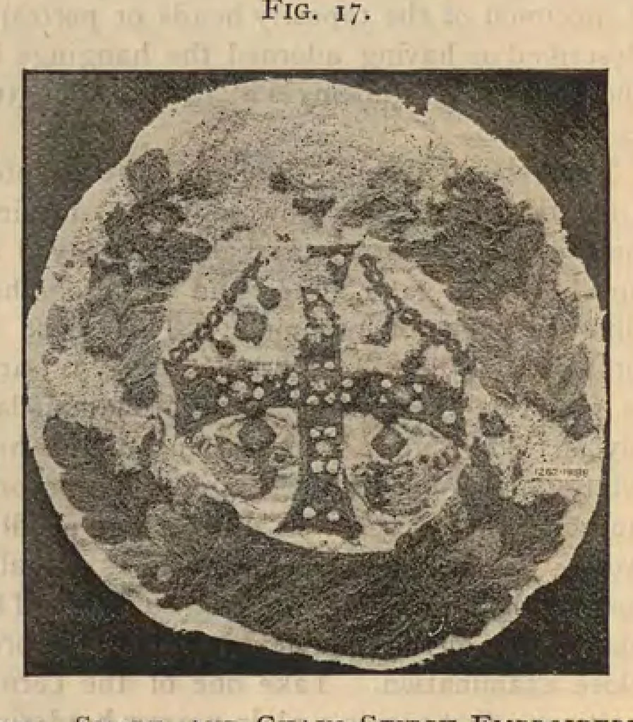An illustration from Cantor Lectures on the Art of Lace-Making, 1881, leaf 103
