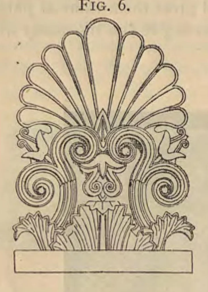 An illustration from Cantor Lectures on the Art of Lace-Making, 1881, leaf 53