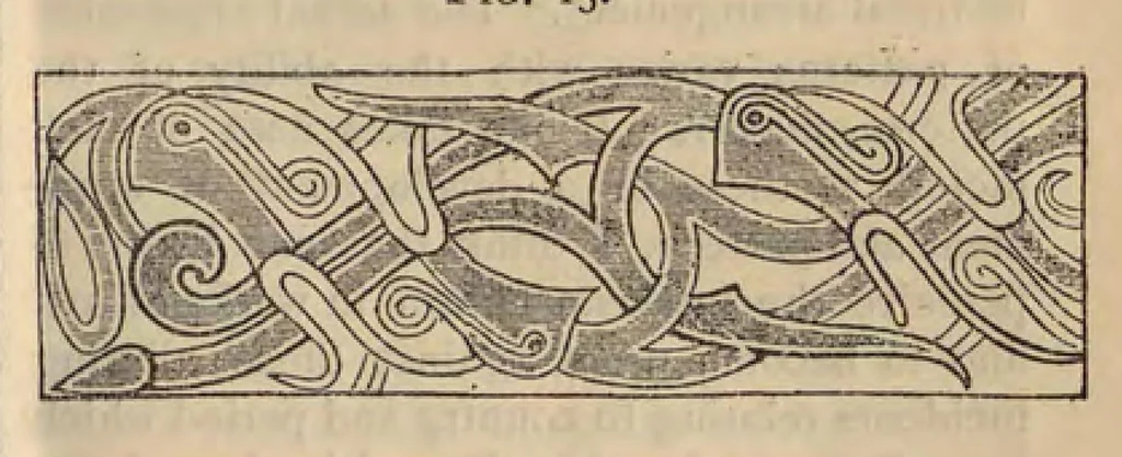 An illustration from Cantor Lectures on the Art of Lace-Making, 1881, leaf 56