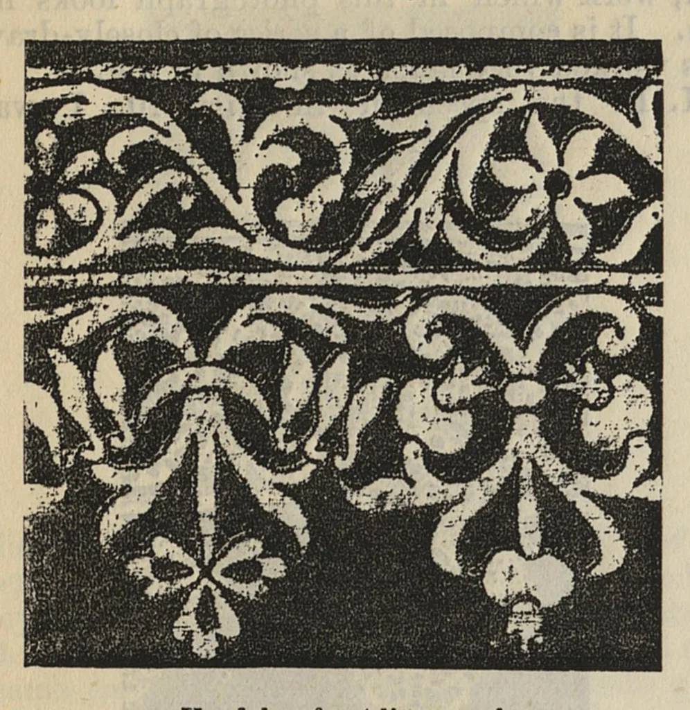 An illustration from Cantor lectures on the art of lace-making : delivered before the Society of Arts, April and May, 1881, 1881, leaf 16