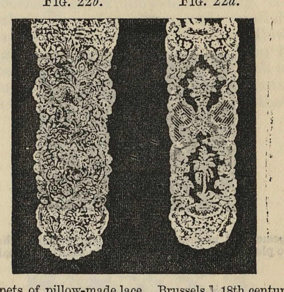 An illustration from Cantor lectures on the art of lace-making : delivered before the Society of Arts, April and May, 1881, 1881, leaf 31