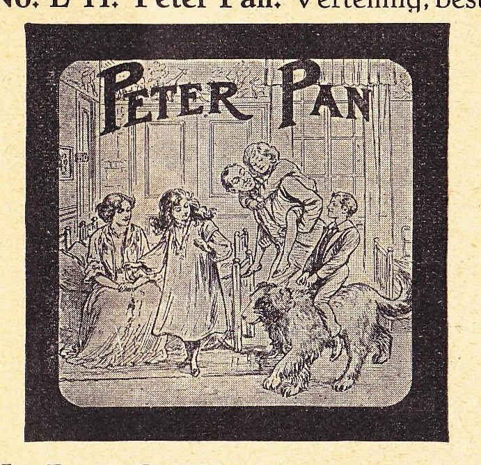 An illustration from Catalogus van Lantaarnplaatjes, Lichtbeelden op Filmstrooken enz. CAPI Catalogus No. 40, 1925, leaf 20
