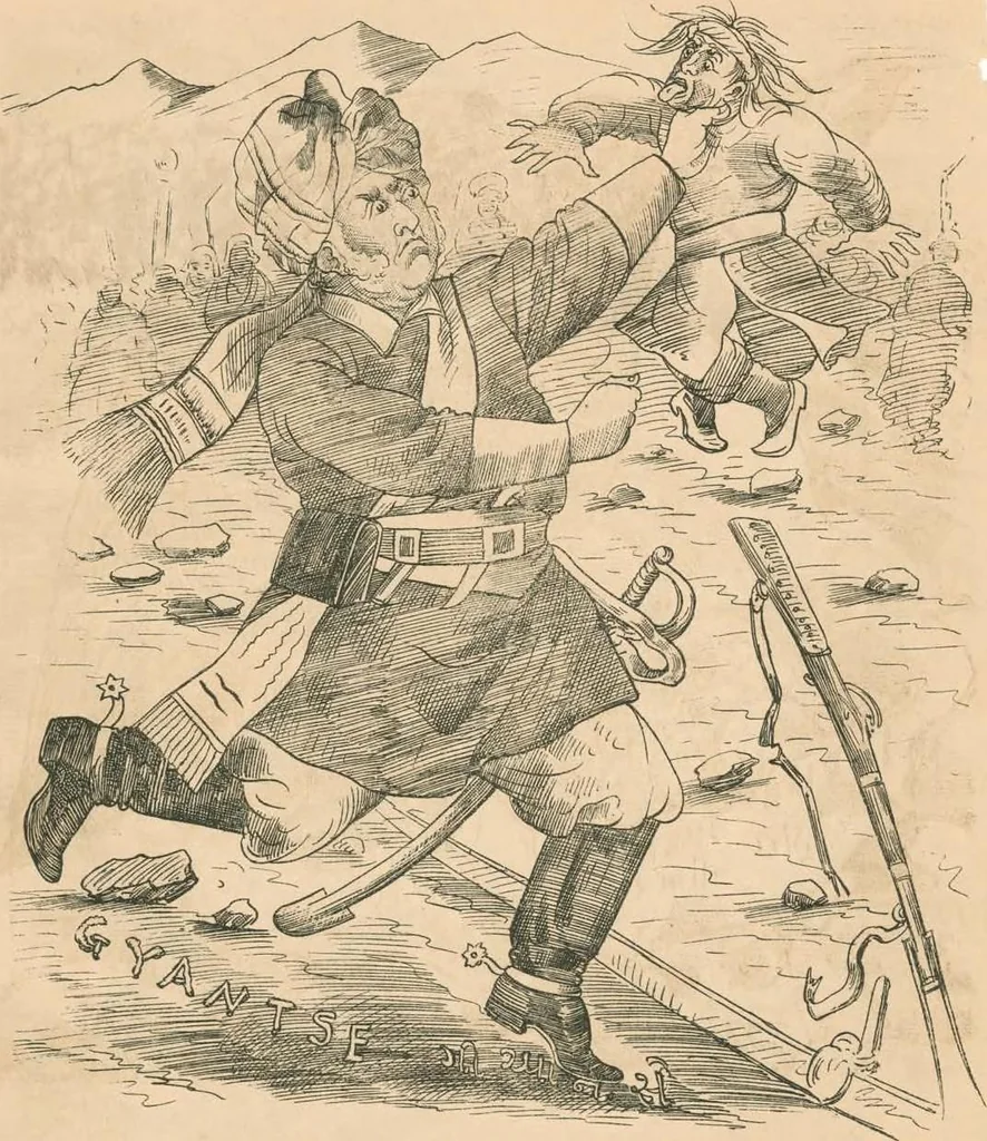 An illustration from Cartoons from the "Hindi Punch" : 1904., 1904, leaf 101