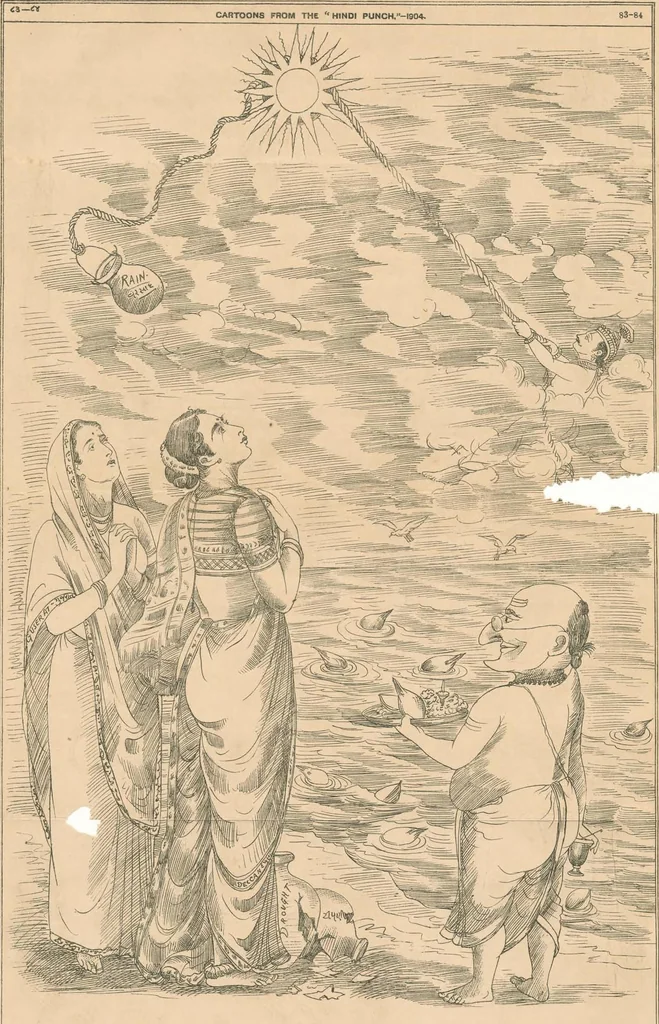 An illustration from Cartoons from the "Hindi Punch" : 1904., 1904, leaf 115