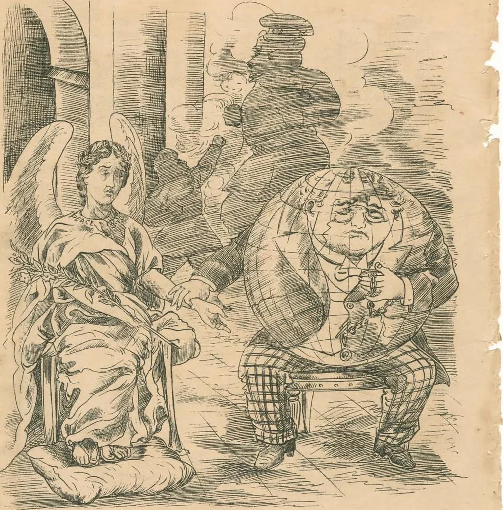 An illustration from Cartoons from the "Hindi Punch" : 1904., 1904, leaf 42
