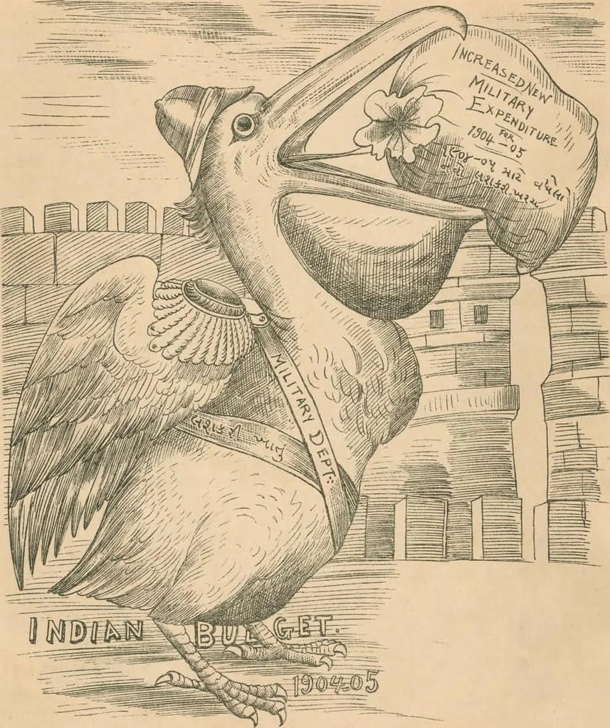 An illustration from Cartoons from the "Hindi Punch" : 1904., 1904, leaf 70