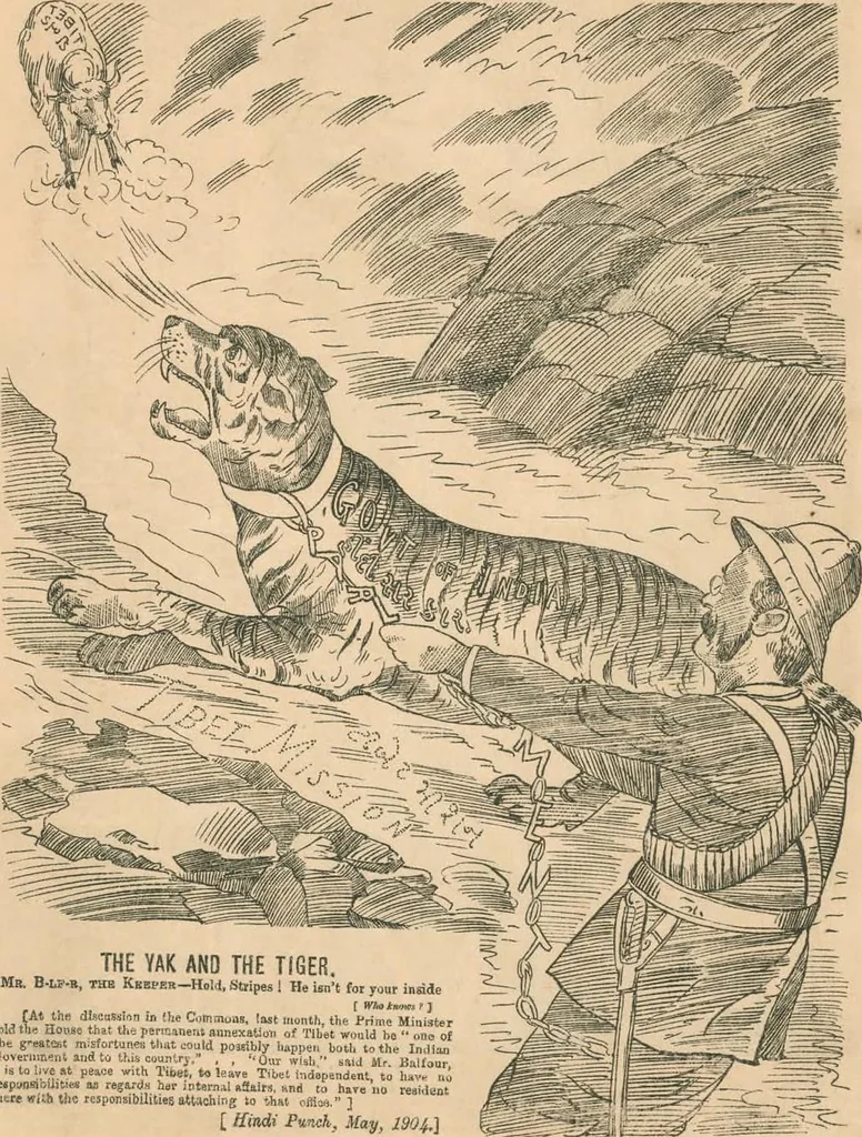 An illustration from Cartoons from the "Hindi Punch" : 1904., 1904, leaf 85