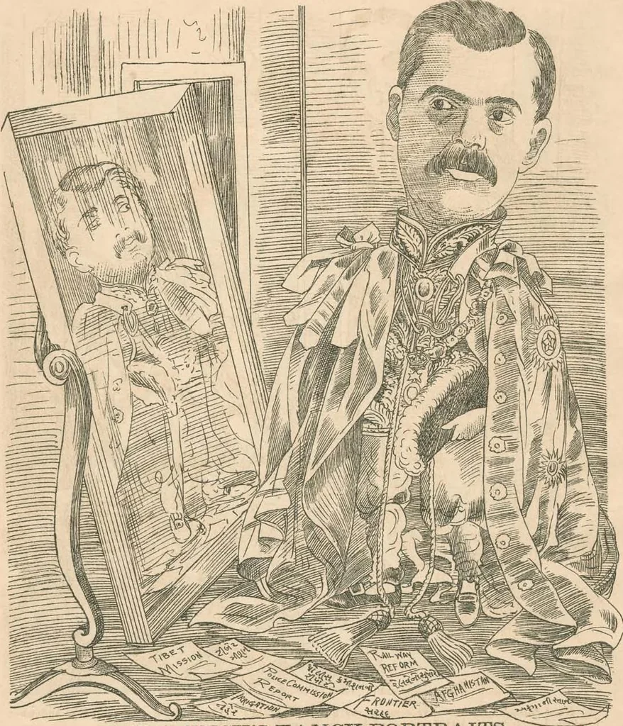 An illustration from Cartoons from the "Hindi Punch" : 1904., 1904, leaf 88