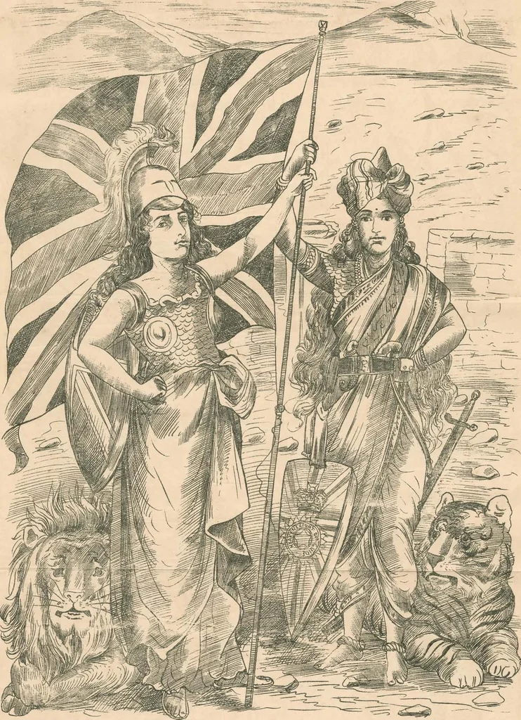 An illustration from Cartoons from the "Hindi Punch" : 1904., 1904, leaf 95