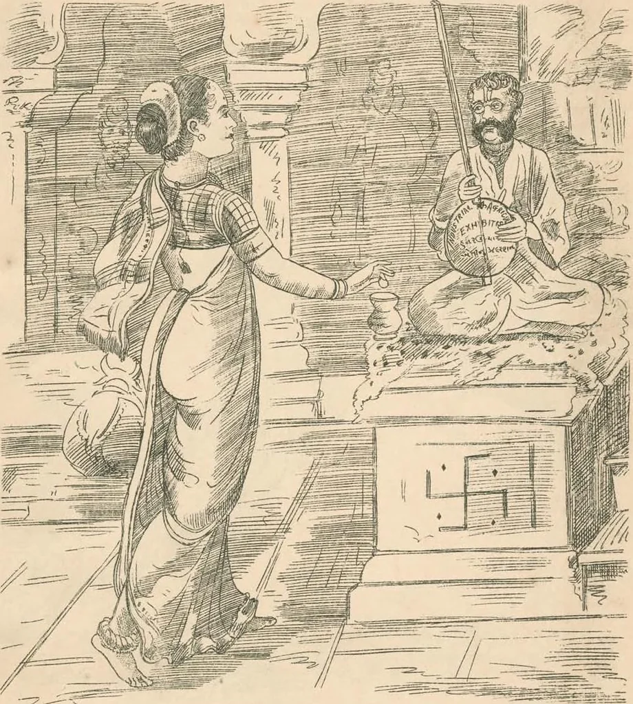 An illustration from Cartoons from the "Hindi Punch" : 1904., 1904, leaf 96
