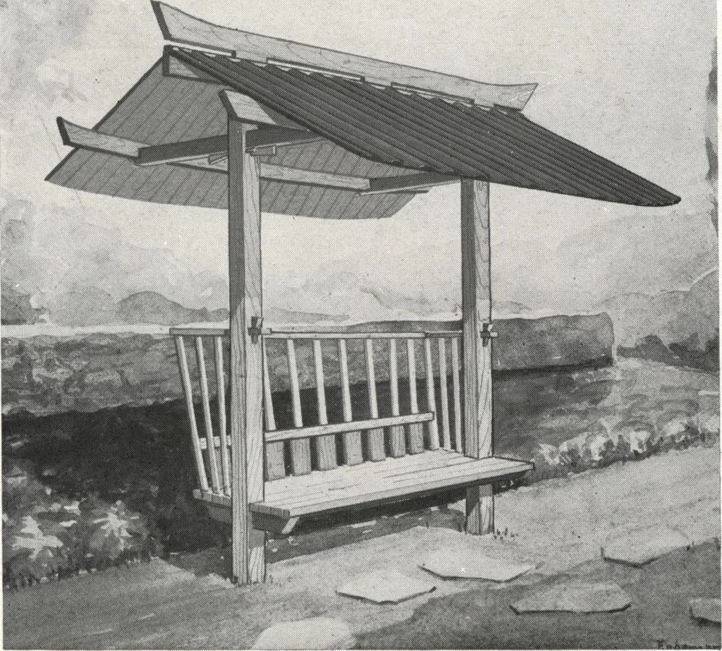 An illustration from Catalog of garden furniture, arbors, pergolas, gateways, trellises, fences, etc., 1920, leaf 100