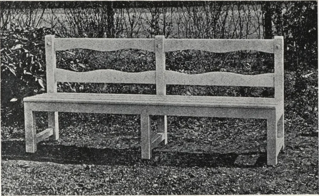 An illustration from Catalog of garden furniture, arbors, pergolas, gateways, trellises, fences, etc., 1920, leaf 12
