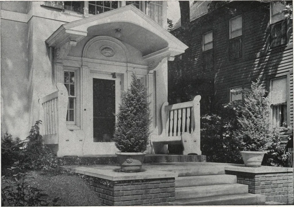 An illustration from Catalog of garden furniture, arbors, pergolas, gateways, trellises, fences, etc., 1920, leaf 15