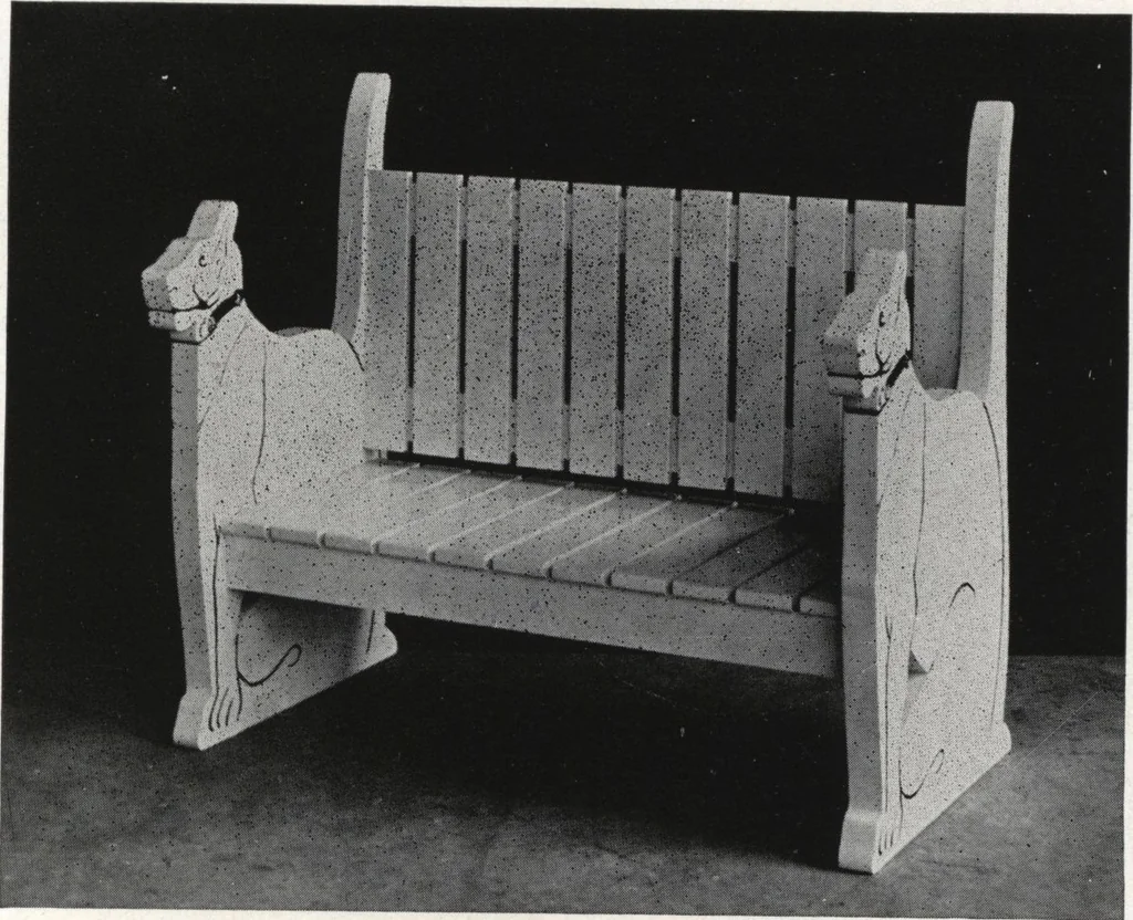 An illustration from Catalog of garden furniture, arbors, pergolas, gateways, trellises, fences, etc., 1920, leaf 16