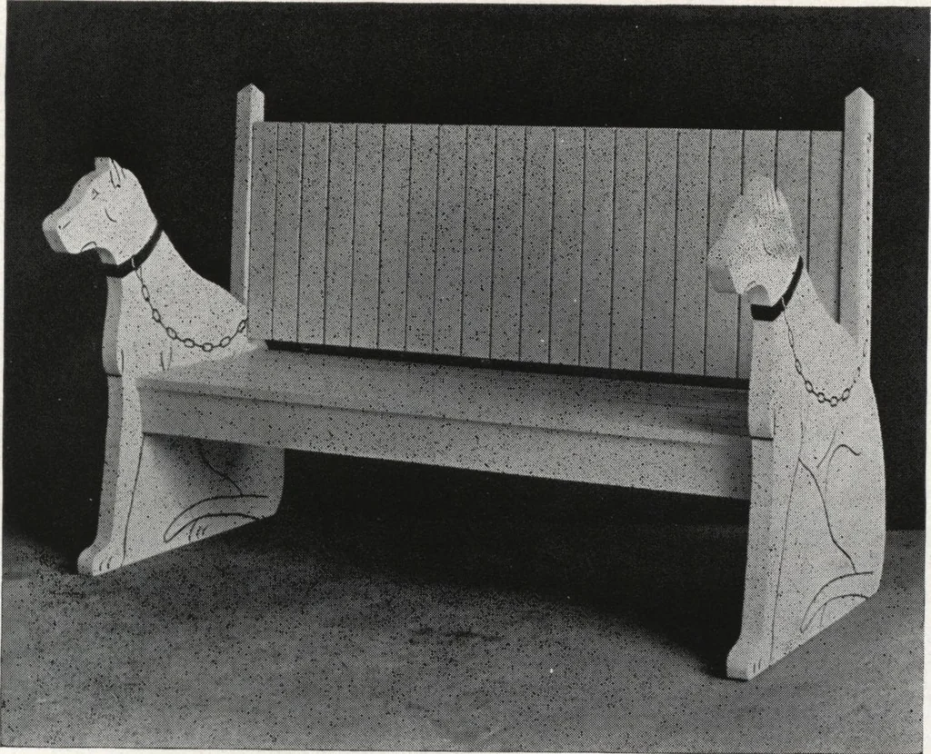 An illustration from Catalog of garden furniture, arbors, pergolas, gateways, trellises, fences, etc., 1920, leaf 16