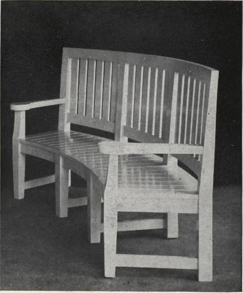 An illustration from Catalog of garden furniture, arbors, pergolas, gateways, trellises, fences, etc., 1920, leaf 18