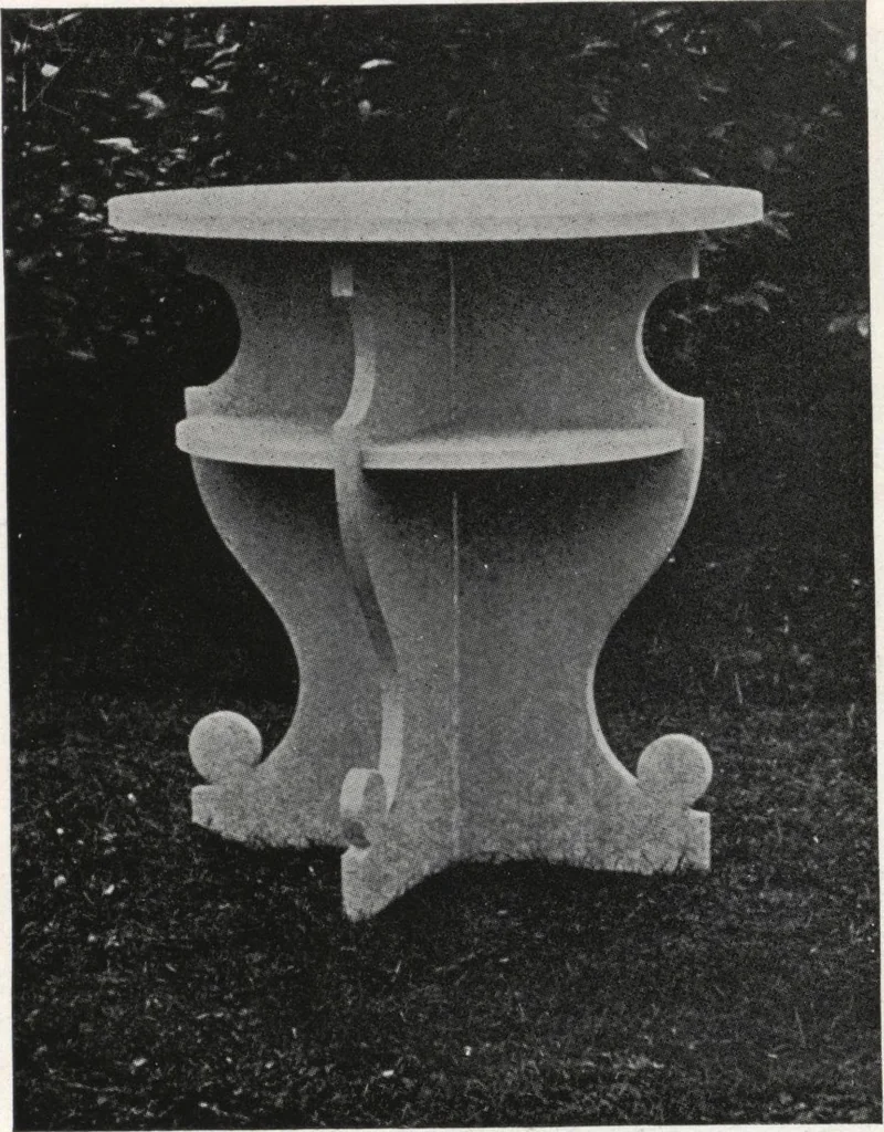 An illustration from Catalog of garden furniture, arbors, pergolas, gateways, trellises, fences, etc., 1920, leaf 25