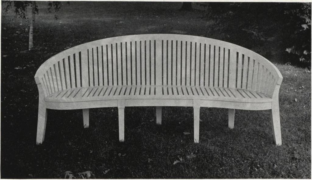 An illustration from Catalog of garden furniture, arbors, pergolas, gateways, trellises, fences, etc., 1920, leaf 26
