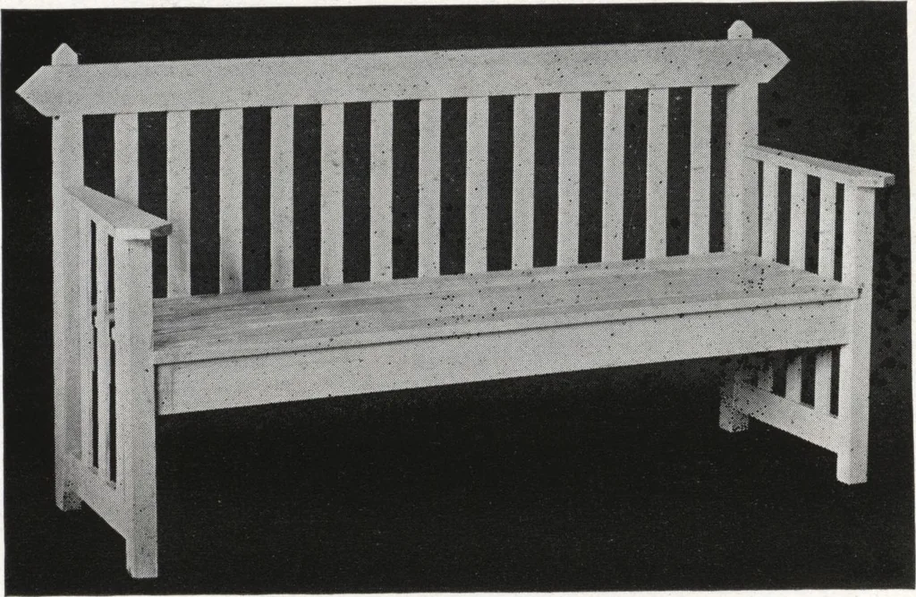 An illustration from Catalog of garden furniture, arbors, pergolas, gateways, trellises, fences, etc., 1920, leaf 27