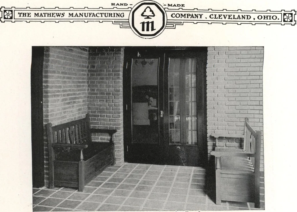 An illustration from Catalog of garden furniture, arbors, pergolas, gateways, trellises, fences, etc., 1920, leaf 33