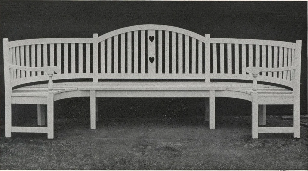 An illustration from Catalog of garden furniture, arbors, pergolas, gateways, trellises, fences, etc., 1920, leaf 6