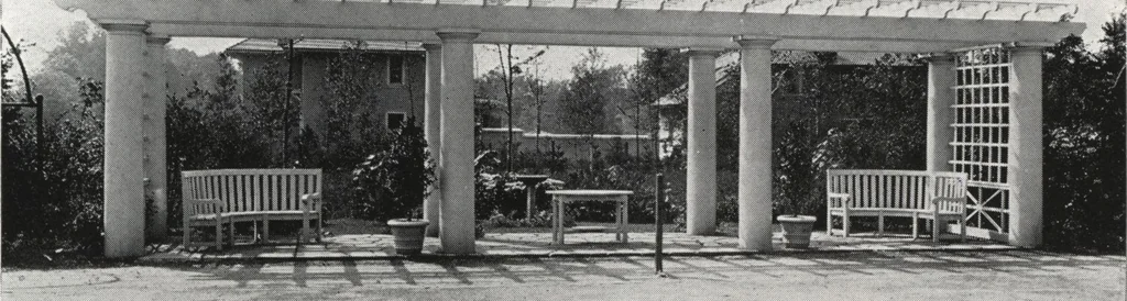 An illustration from Catalog of garden furniture, arbors, pergolas, gateways, trellises, fences, etc., 1920, leaf 68