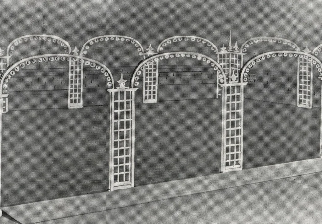 An illustration from Catalog of garden furniture, arbors, pergolas, gateways, trellises, fences, etc., 1920, leaf 73