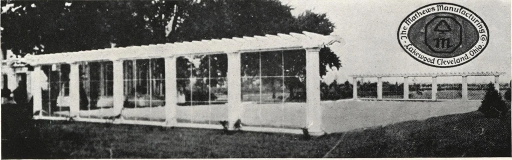 An illustration from Catalog of garden furniture, arbors, pergolas, gateways, trellises, fences, etc., 1920, leaf 92