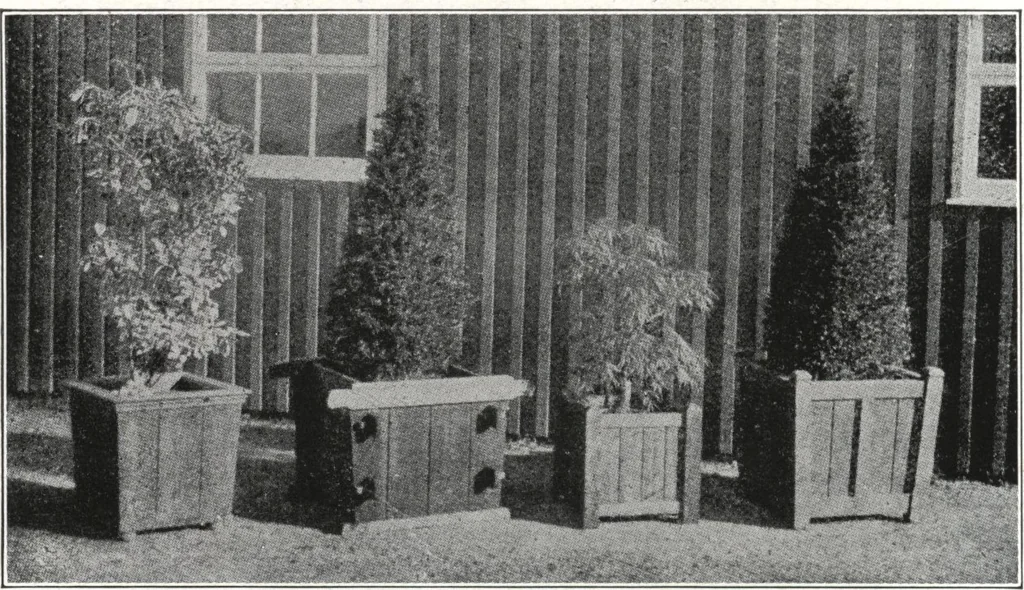 An illustration from Catalog of garden furniture, arbors, pergolas, gateways, trellises, fences, etc., 1920, leaf 99