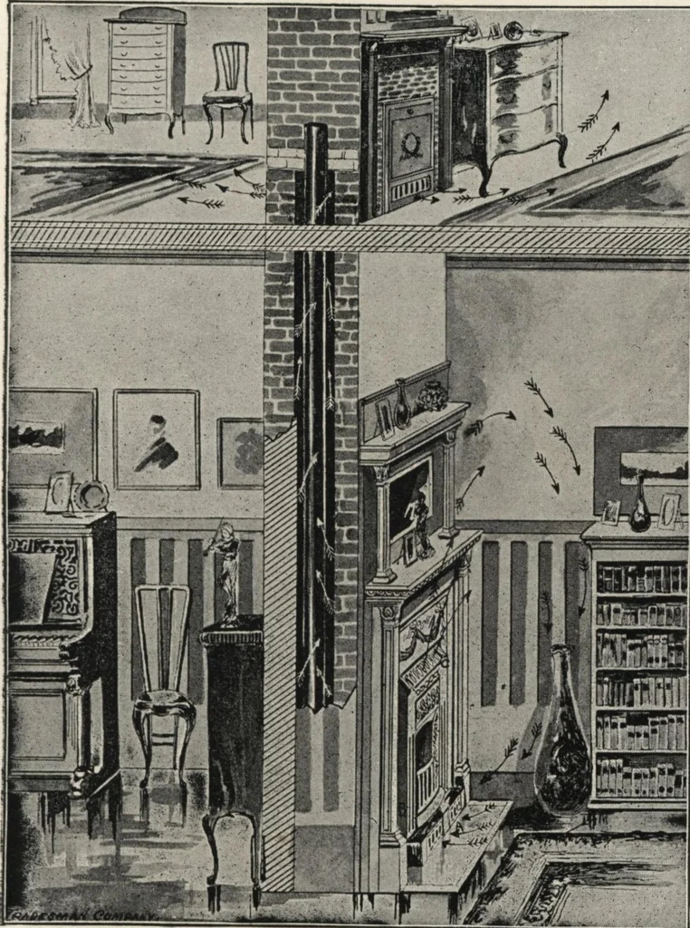An illustration from Catalogue Aldine Grate & Mantel Company, 1906, leaf 12