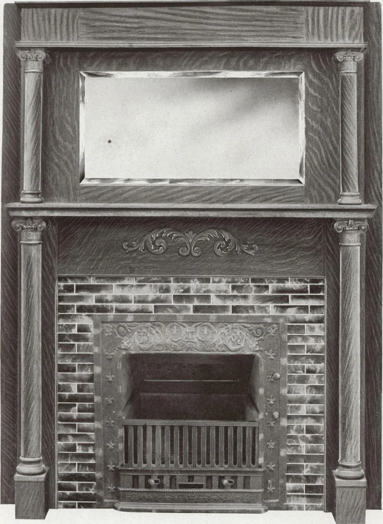 An illustration from Catalogue Aldine Grate & Mantel Company, 1906, leaf 16