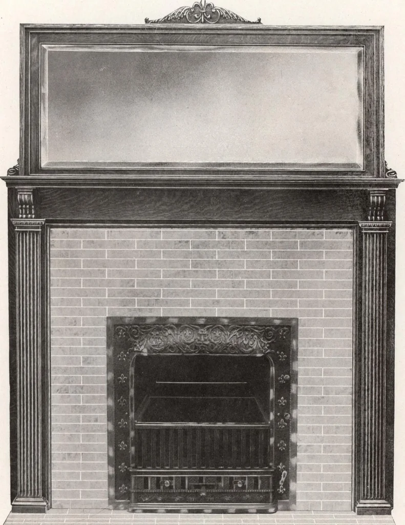 An illustration from Catalogue Aldine Grate & Mantel Company, 1906, leaf 18