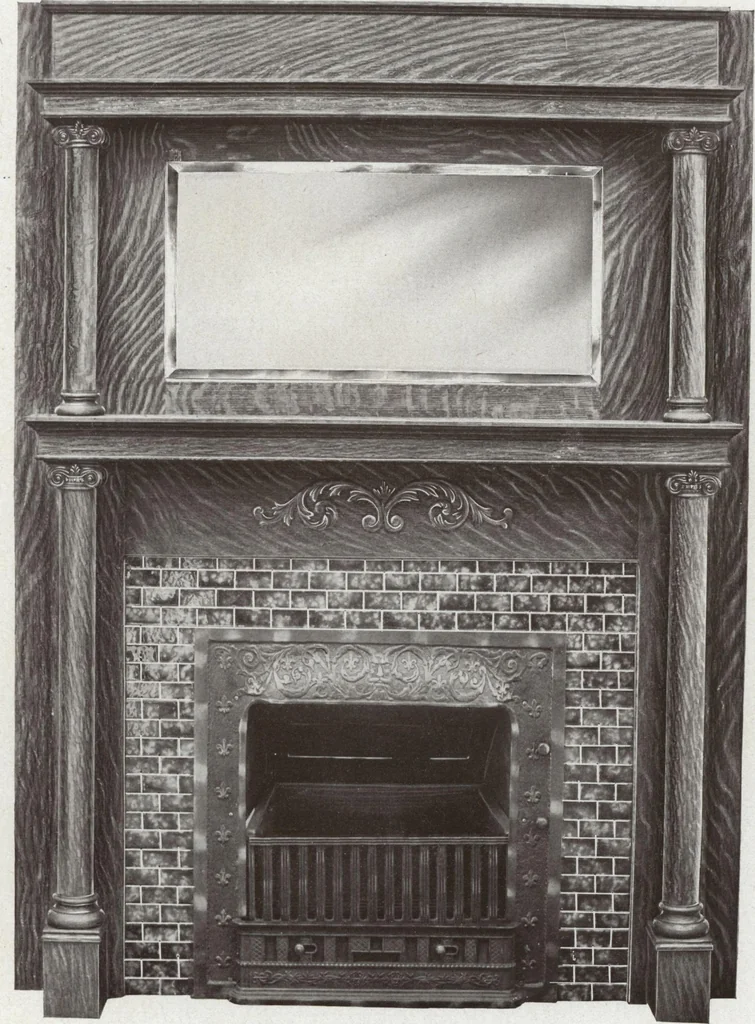 An illustration from Catalogue Aldine Grate & Mantel Company, 1906, leaf 20